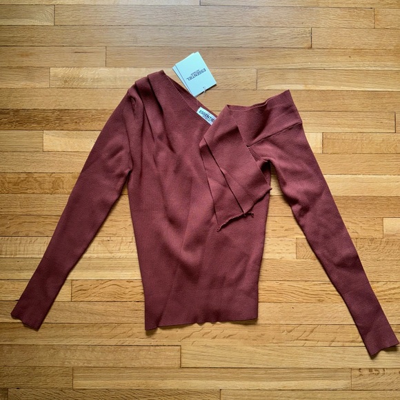 Black Friday sale!! Essentiel Antwerp Beloved Knit Sweater in Cinnamon - Picture 4 of 6